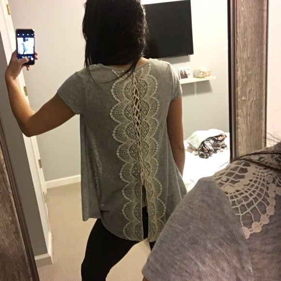 Mossimo Supply Co. Tops - Lace back shirt!